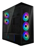 Arctic Cooling Xtender (Mirror BLACK)-PC Case-Mid Tower-Tempered Glass Panel-Included a-RGB Fan, image 3