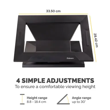 Fellowes Features Four Viewing Angles to Prevent Neck and Shoulder Strain. Adjusts from F, image 8