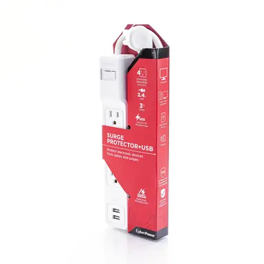 CyberPower Systems (USA) Surge Protector - 125 V - Circuit Breaker - 15A - 4 NEMA 5-15R, image 8