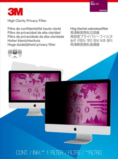 3M Display Materials And Syste 3M High Clarity Privacy Filter for 27INCHAPPLE Imac, image 6