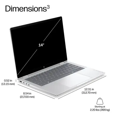 HP EBXG2I14AI U7 366H 14 32GB/512 PC Intel U7366H 14 Wuxga Agleduwva Uma Webc, image 7