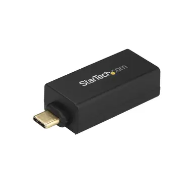 StarTech.com USB C to Gigabit Ethernet Adapter Securely Connects to Wired Network/LAN W/RJ45