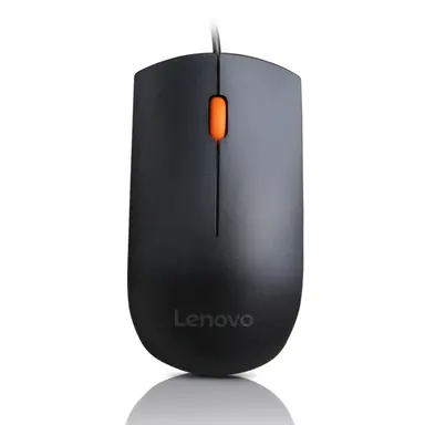 Lenovo Wired USB Mouse - Mouse - Optical - 1600 Dpi - Buttons QTY: 3 - Wired - W