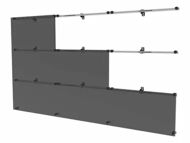 Peerless Industries 3X3 Universal Wall Mount for Latching Dvled Displays up to 960MM Wide