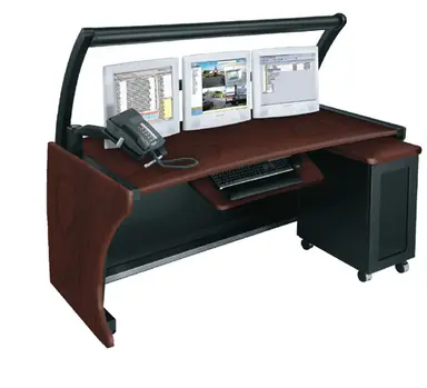 Middle Atlantic 64 Inch LCD Monitoring Desk DC Economical Monitoring And Control Workstation WI