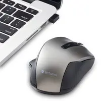 Verbatim Americas Silent Ergonomic Wireless Blue LED Mouse, image 6