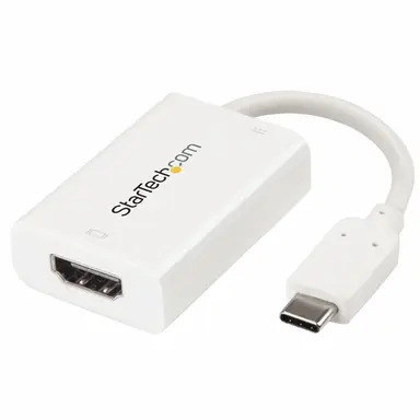 StarTech.com White USB Type C (DP 1.2 Alt Mode) to HDMI 2.0 Video Display Adapter Converter 4