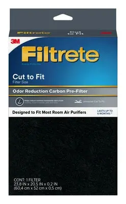 3M Display Materials And Syste Filtrete Odor Defense Carbon Pre-Filter Room Air Purifier Filter U