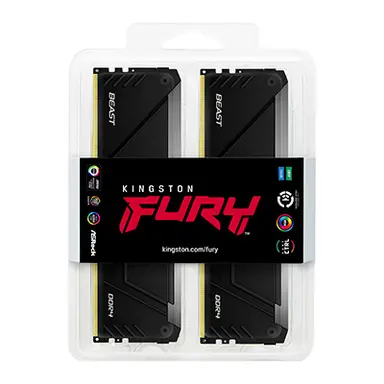 Kingston 128GB 2666MT/S DDR4 CL16 Dimm (KIT OF 4) Fury Beast RGB, image 6