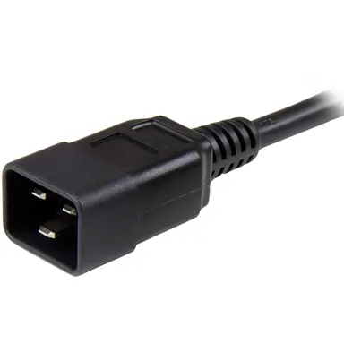 StarTech.com 3 ft (1M) Heavy Duty Extension Cord W/ IEC 60320 C13 to C20 Connectors; 125V at 1, image 6