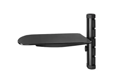 Peerless Industries AV Wall Shelf, Single W/Glass, image 4