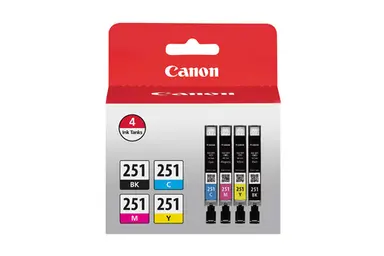 Canon Inkjet CLI-251 4 Color Ink Pack for the Canon MG6320, IP7220, MG5420, MX922, MG7120, MG