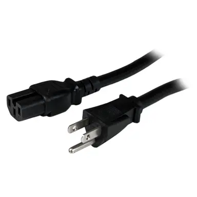 StarTech.com 8 ft (2.4 m) Universal Power Cord W/ NEMA 5-15P and IEC 60320 C15 Connectors; 125V, image 4