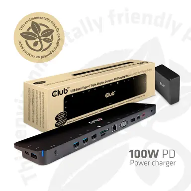 Club 3D B.V USB Gen 1 Type C Triple Display Dock IS AN All-In-One Solution with Video Ports