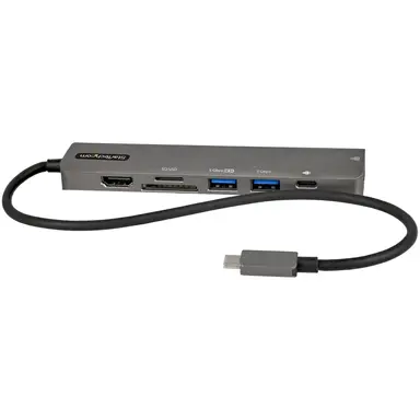 StarTech.com USB-C Multiport Adapter Hub, USB-C to 4K 60HZ HDMI, Gigabit Ethernet and 100W Lapt