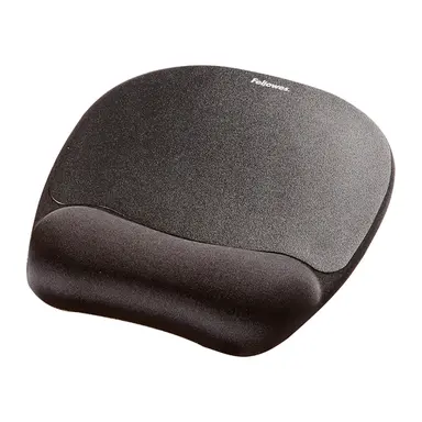 Fellowes Memory Foam Mouse Pad/Wrist Rest - Black.item H X W X D (INCHES):1.00 X 7.94 X 9, image 4