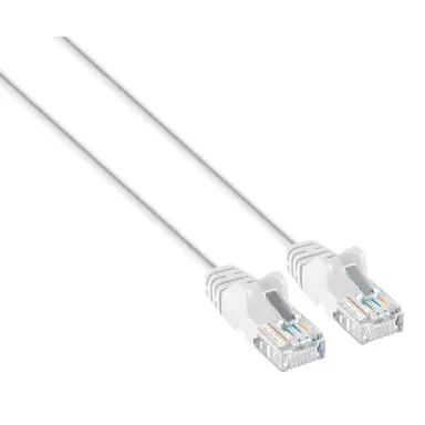 Intellinet Cat6a U/UTP Slim Network Patch Cable, 3 FT., White, image 6