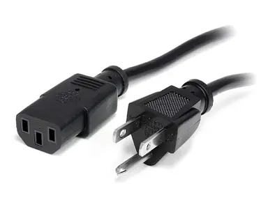 StarTech.com 15 ft (4.5 m) 18AWG Flexible Computer Power Cord W/ NEMA 5-15P and IEC 60320 C13, image 4