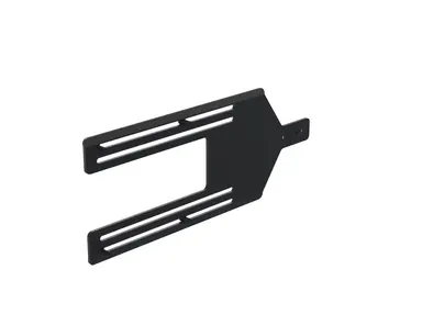 Spacepole KIOSK: Straight Bracket Addon for Payment Plates to 15-22IN Portrait