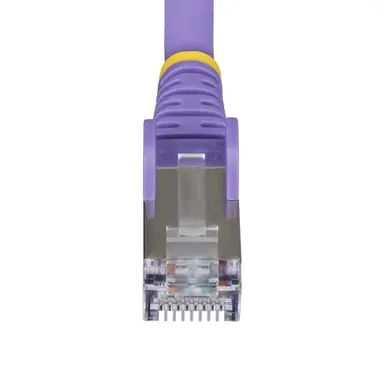 StarTech.com 6 in Purple Cat6a Ethernet Cable, Snagless RJ45, 10G, 100W PoE, S/FTP, LSZH, 27AW, image 8