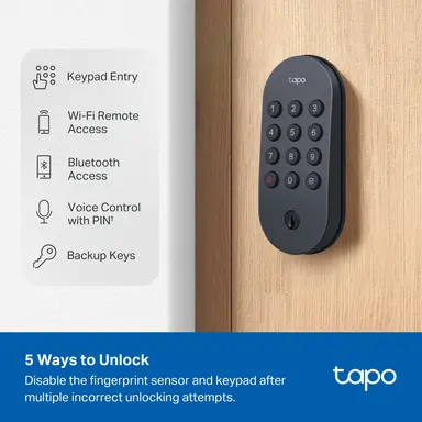 Omada Networks BY TP Link Smart Wi-Fi Door Lock, image 7