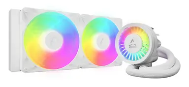 Arctic Cooling Liquid Freezer Iii Pro 280 a-RGB (White) : All-in-One CPU Water Cooler with 280M, image 4