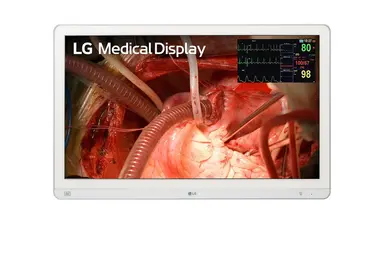 LG Electronics USA 27 in LG Medical VA 4K Surgical Monitor, 3840 × 2160, DVI-D, HDMI, White, SRGB