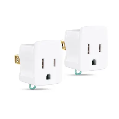 Cyberpower Systems (USA) 3-PRONG to 2-PRONG Plug Adapter 2-PACK Polarized Grounding Converter 3-PRONG P