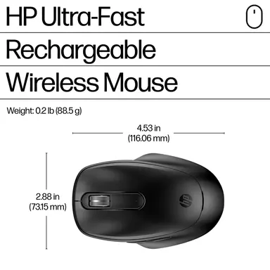 HP 515 UF Rechbl Wireless Mouse United States / Canada English, image 8