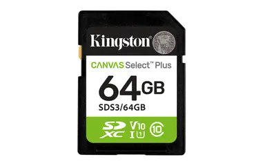 Kingston 64GB SDXC Canvas Select Plus GEN3 100MB/S C10 UHS-I U1 V10, image 4