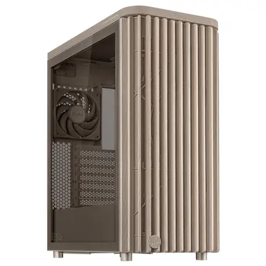 ASUS Proart PA401 Wood Edition Beige ATX Case with Tempered Glass PANEL; Support, image 2