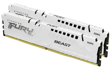 Kingston 32GB 5200MT/S DDR5 CL40 DIMM (Kit of 2) Fury Beast White XMP, image 4
