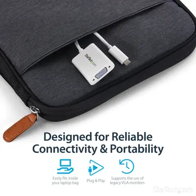 StarTech.com Connect Your MacBook, Chromebook or Laptop with USB-C to a VGA Monitor or Projec, image 7