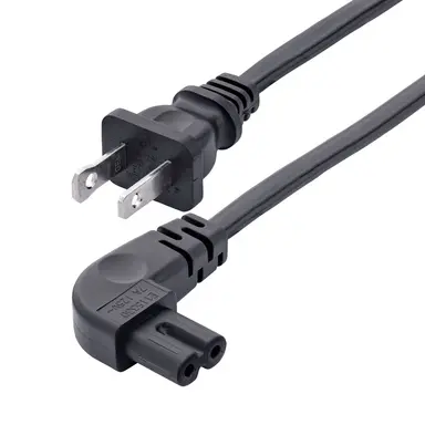 StarTech.com 10 ft (3M) Laptop Power Cord, NEMA 1-15P to Right Angle C7, 7A 125V, 18AWG, Lapto