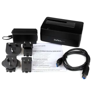 StarTech.com Single-Bay Hard Drive Docking Station; 2.5/3.5IN SATA I/II/Iii; USB 3.2 Gen 2, image 8