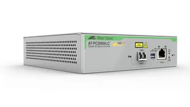 Allied Telesis TAA 1GB PoE+ Media Converter, LC Connect