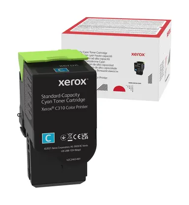 Xerox Genuine Xerox Cyan Standard Capacity Toner Cartridge, Xerox C310 Color Printer, image 2
