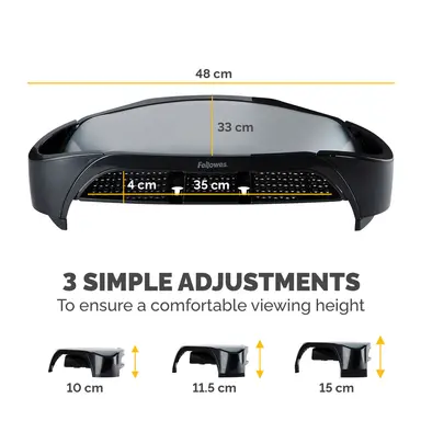 Fellowes Modern, Lightweight Design with Built-in Storage, image 8