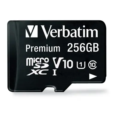 Verbatim Americas 256GB Class 10 Memory Card W/Adapter