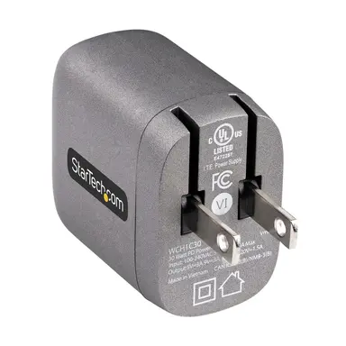 StarTech.com 30 Watt Gan PD Universal USB-C Laptop AC Wall Charger with 6 ft Cable - Compact, image 8