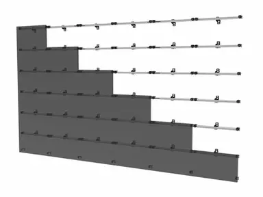 Peerless Industries 6X6 Universal Wall Mount for Latching Dvled Displays up to 610MM Wide