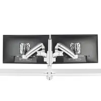 Chief Manufacturing KX Clmn Desk Mnt Dual 2L Arms Wht, image 3