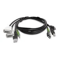 STARTECH.COM 6FT (1.8M) Dual-Display KVM Cable 2X DVI to 2X HDMI USB 2.0 3.5MM Universal, image 3