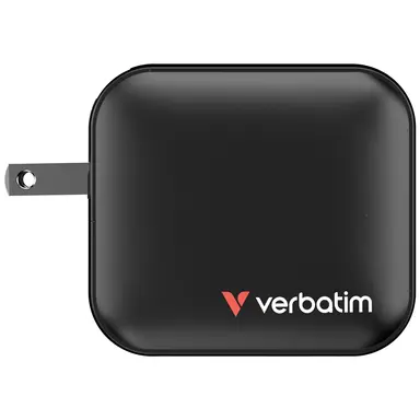 Verbatim Americas Mini Gan Charger 100W 3-Port US Plug with EU and UK Adaptors, image 7