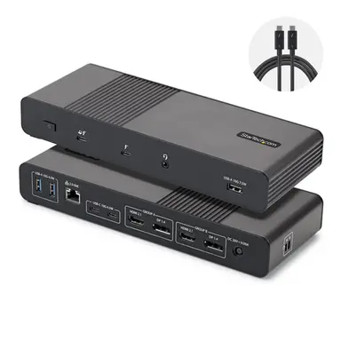 StarTech.com Thunderbolt 5 Certified, USB4 Universal Dock with Driverless Compatibility in WI