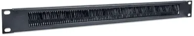 Intellinet 1U, with Brush Insert Cable Entry Panel for Network Cabinets, Black, image 6
