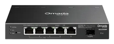 Omada Networks BY TP Link Omada 6-PORT Gigabit Access Switch POE+