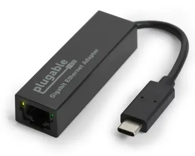 Plugable Technologies Plugable USB C Ethernet Adapter, Fast and Reliable Gigabit Connection, Compatibl