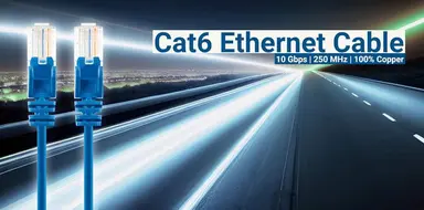 Intellinet Cat6 U/UTP Slim Network Patch Cable, 1.5 FT., Blue, 10-Pack, image 7