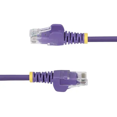 StarTech.com 1 ft Purple Slim Cat6 Ethernet Cable, Snagless, 100W PoE, UTP, LSZH, 28AWG Bare, image 7